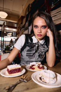 Black Friday - Grunge Fishnet Tank - blue