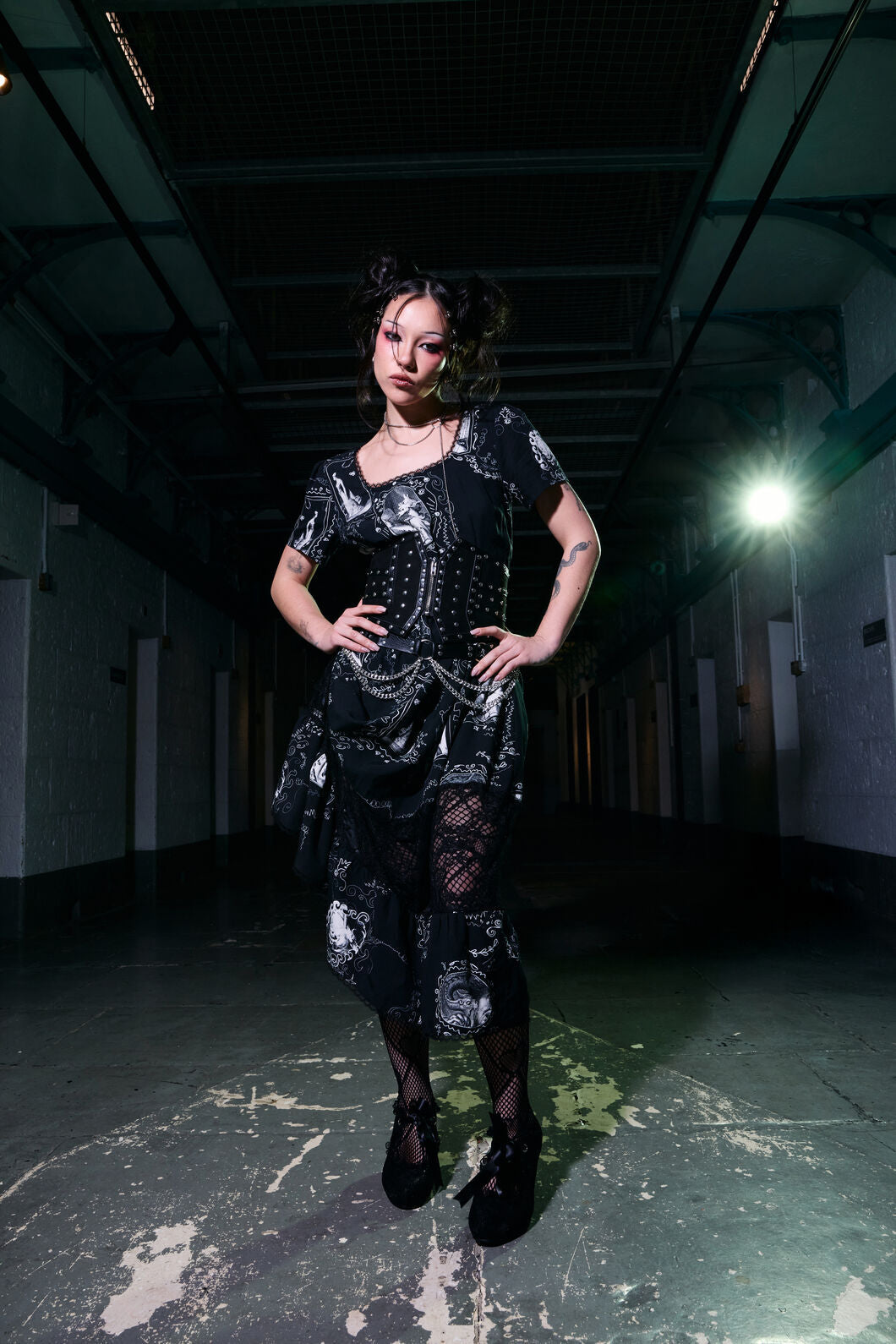 Black Friday - Holy Thursday Goth Midi Dress - black
