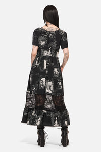 Black Friday - Holy Thursday Goth Midi Dress - black