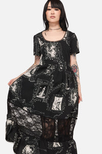 Black Friday - Holy Thursday Goth Midi Dress - black