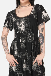 Black Friday - Holy Thursday Goth Midi Dress - black