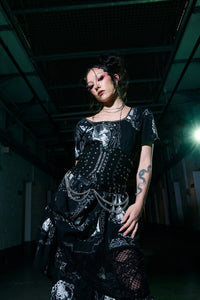 Black Friday - Holy Thursday Goth Midi Dress - black