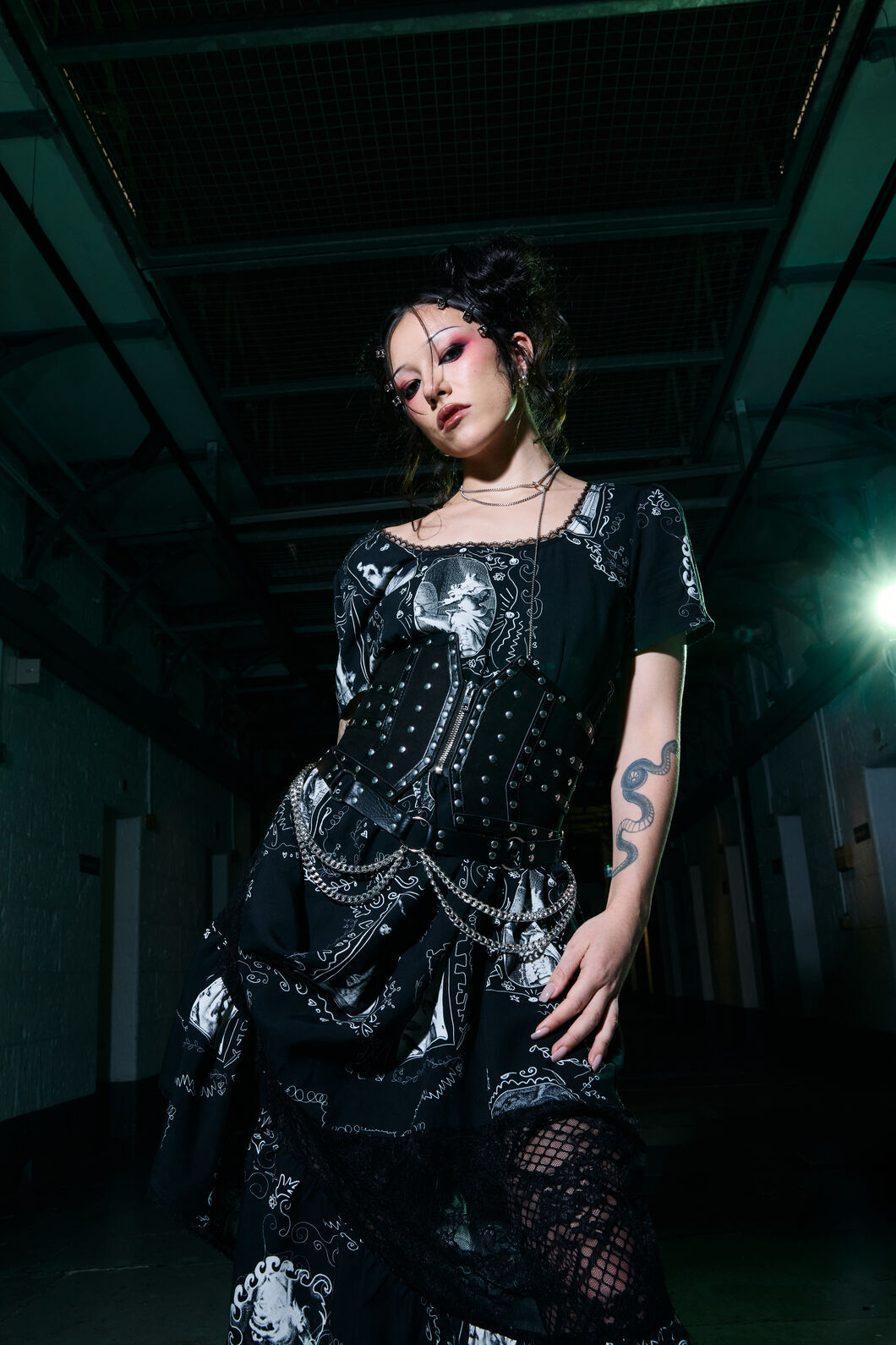 Black Friday - Holy Thursday Goth Midi Dress - black