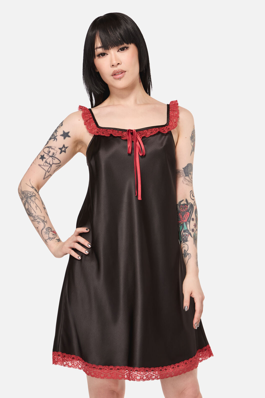 Black Friday - Tabitha Goth Babydoll Dress - black