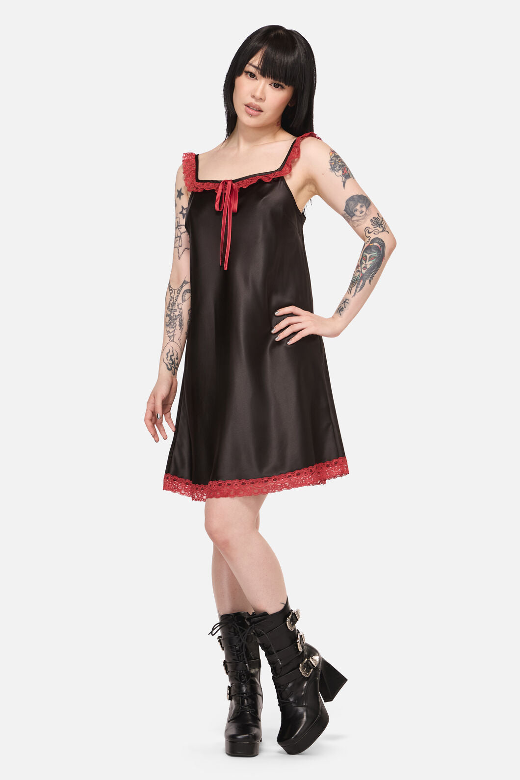 Black Friday - Tabitha Goth Babydoll Dress - black