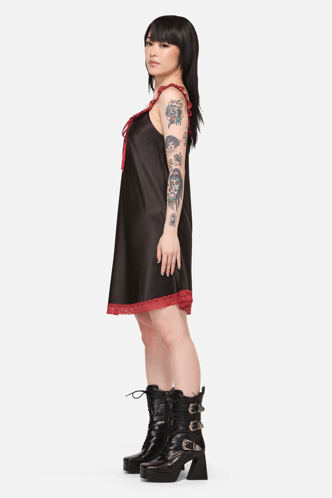 Black Friday - Tabitha Goth Babydoll Dress - black