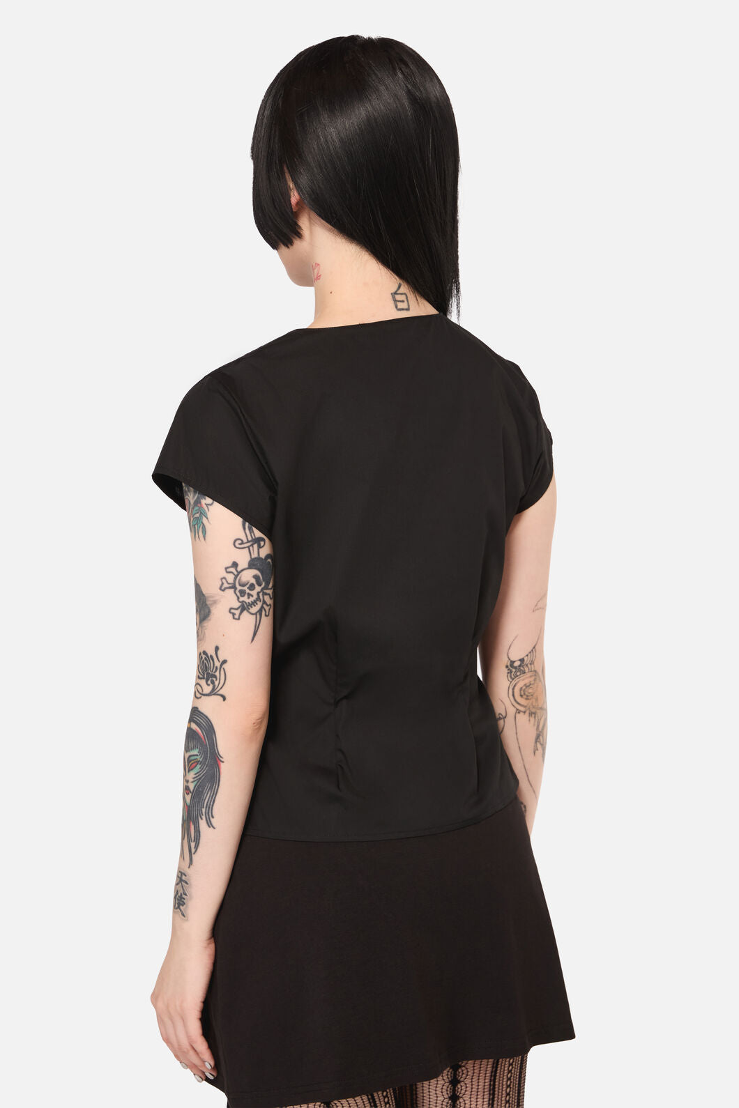 Black Friday - Tabitha Goth Blouse - black