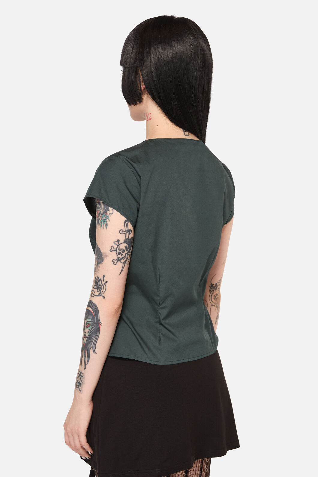 Black Friday - Tabitha Goth Blouse - green