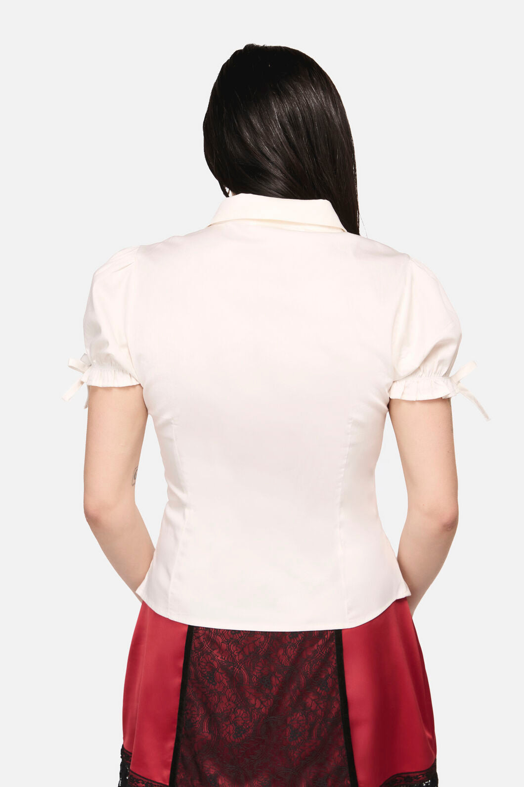 Black Friday - Ritualistic Goth Blouse - cream