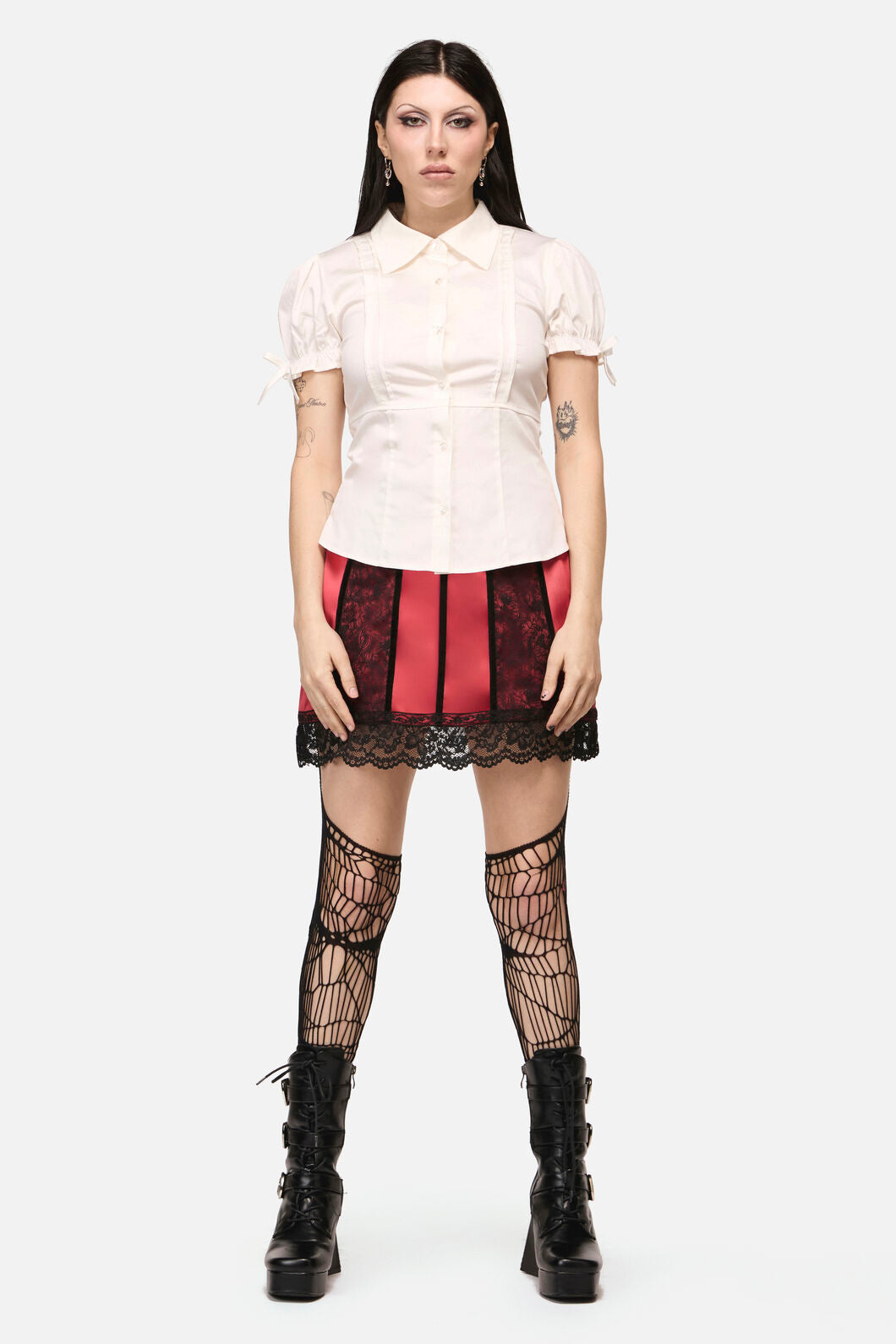 Black Friday - Ritualistic Goth Blouse - cream