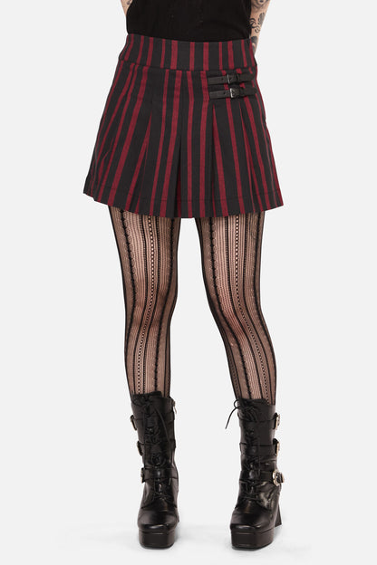 Black Friday - Ritualistic Goth Skort - red-black
