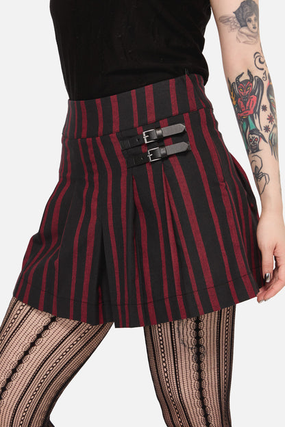Black Friday - Ritualistic Goth Skort - red-black