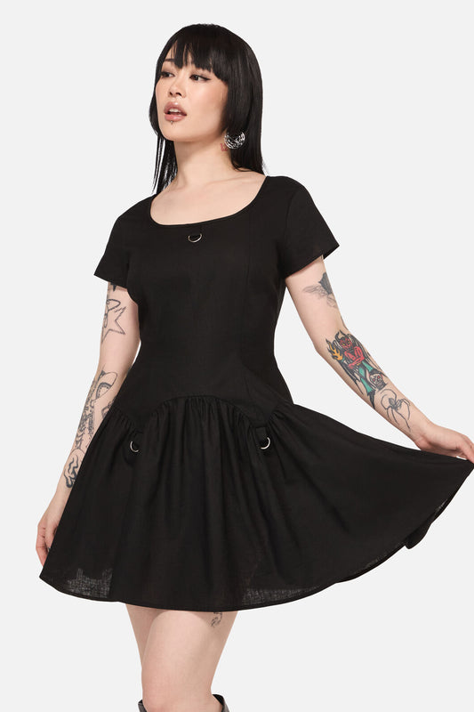 Black Friday - Goodie Goth D-Ring Dress - black