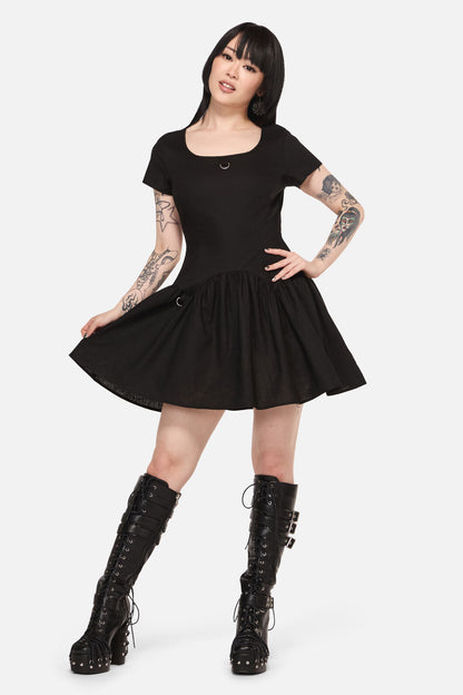 Black Friday - Goodie Goth D-Ring Dress - black