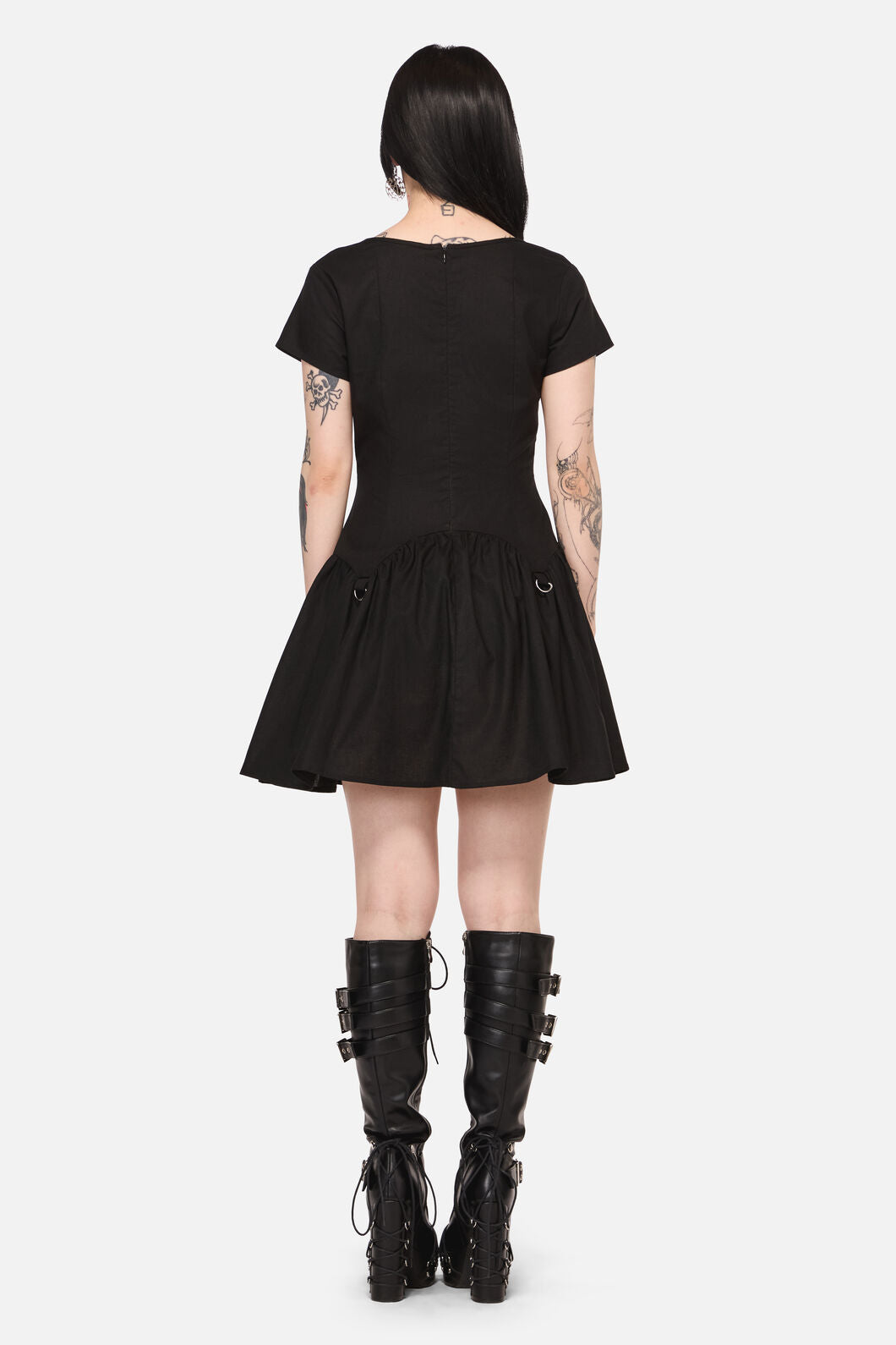 Black Friday - Goodie Goth D-Ring Dress - black