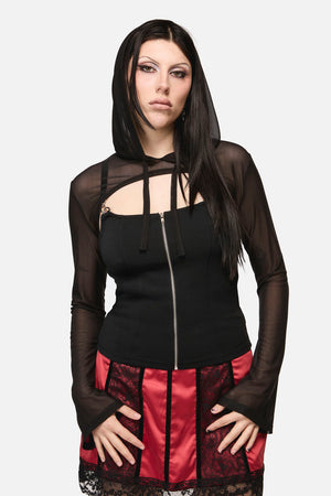 Black Friday - Inferno Goth Hooded Sleeve - black
