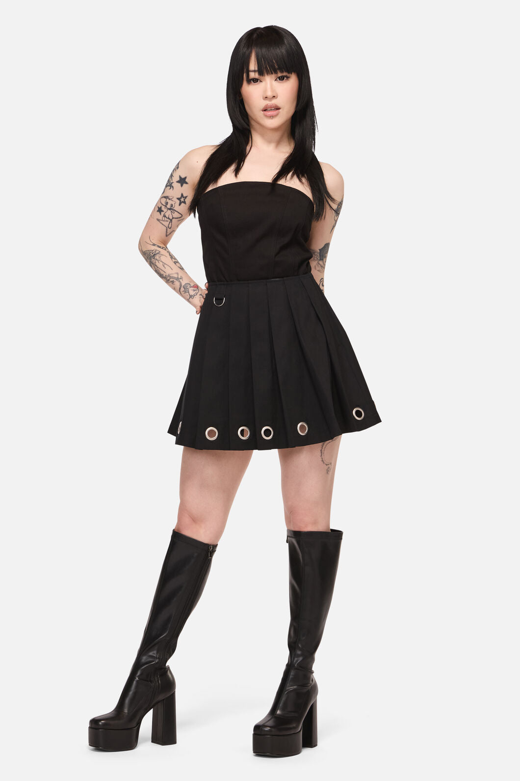 Black Friday - Inferno Goth Mini Skirt - black