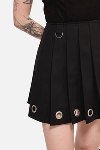 Black Friday - Inferno Goth Mini Skirt - black