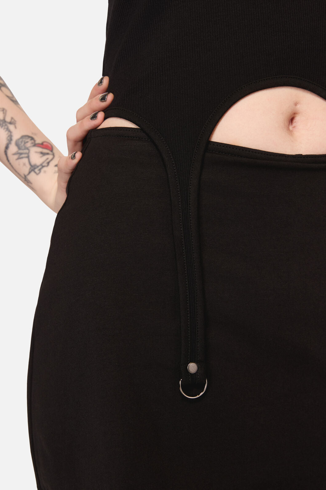 Black Friday - Framed D-Ring Goth Tank Top - black