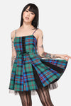 Black Friday - Diablo Goth Tartan Dress - multi