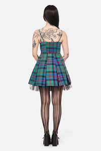 Black Friday - Diablo Goth Tartan Dress - multi