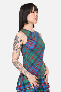 Black Friday - Diablo Goth Tartan Tank Top - multi