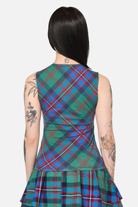 Black Friday - Diablo Goth Tartan Tank Top - multi