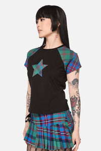Black Friday - Diablo Goth Tartan Tee - multi