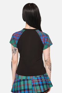 Black Friday - Diablo Goth Tartan Tee - multi