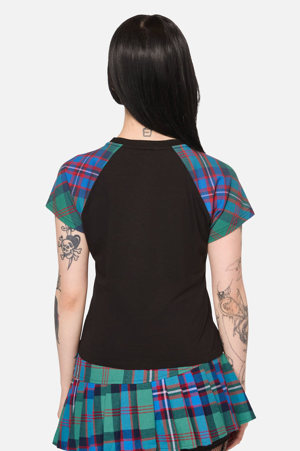 Black Friday - Diablo Goth Tartan Tee - multi