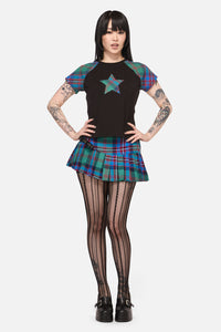 Black Friday - Diablo Goth Tartan Tee - multi