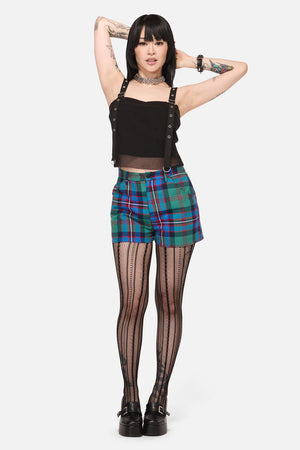 Black Friday - Diablo Goth Tartan Short - multi