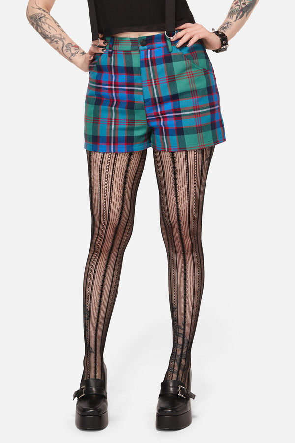 Black Friday - Diablo Goth Tartan Short - multi