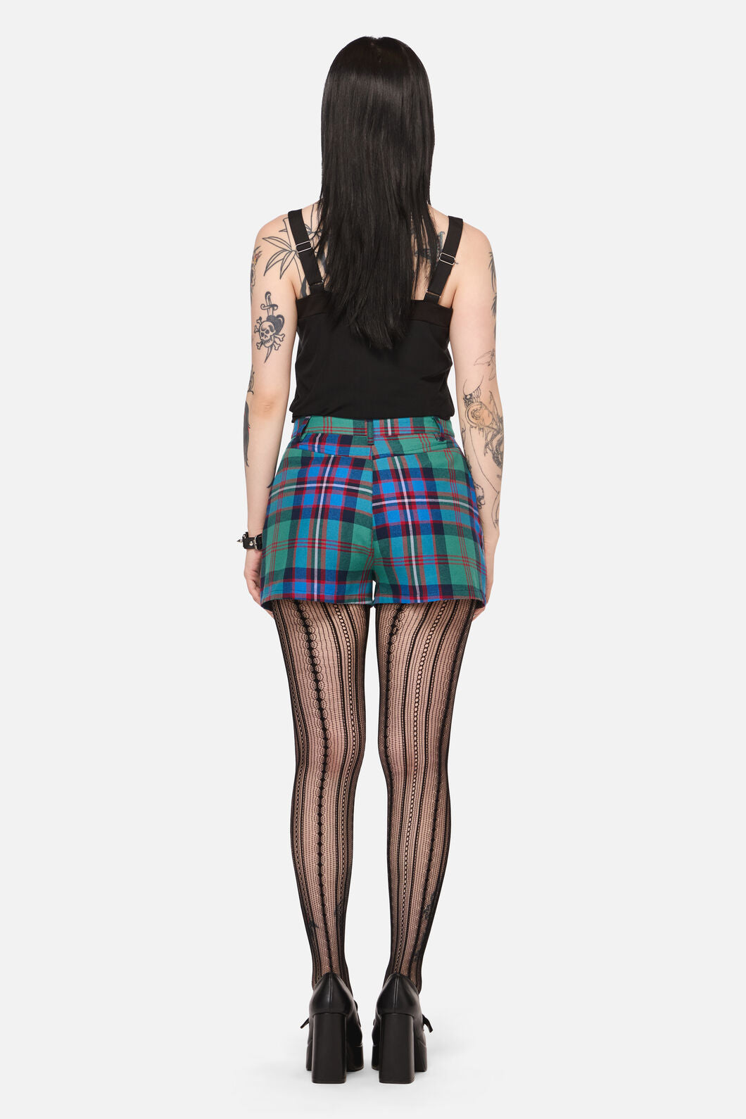 Black Friday - Diablo Goth Tartan Short - multi