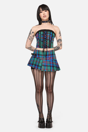 Black Friday - Diablo Goth Tartan Skort - multi