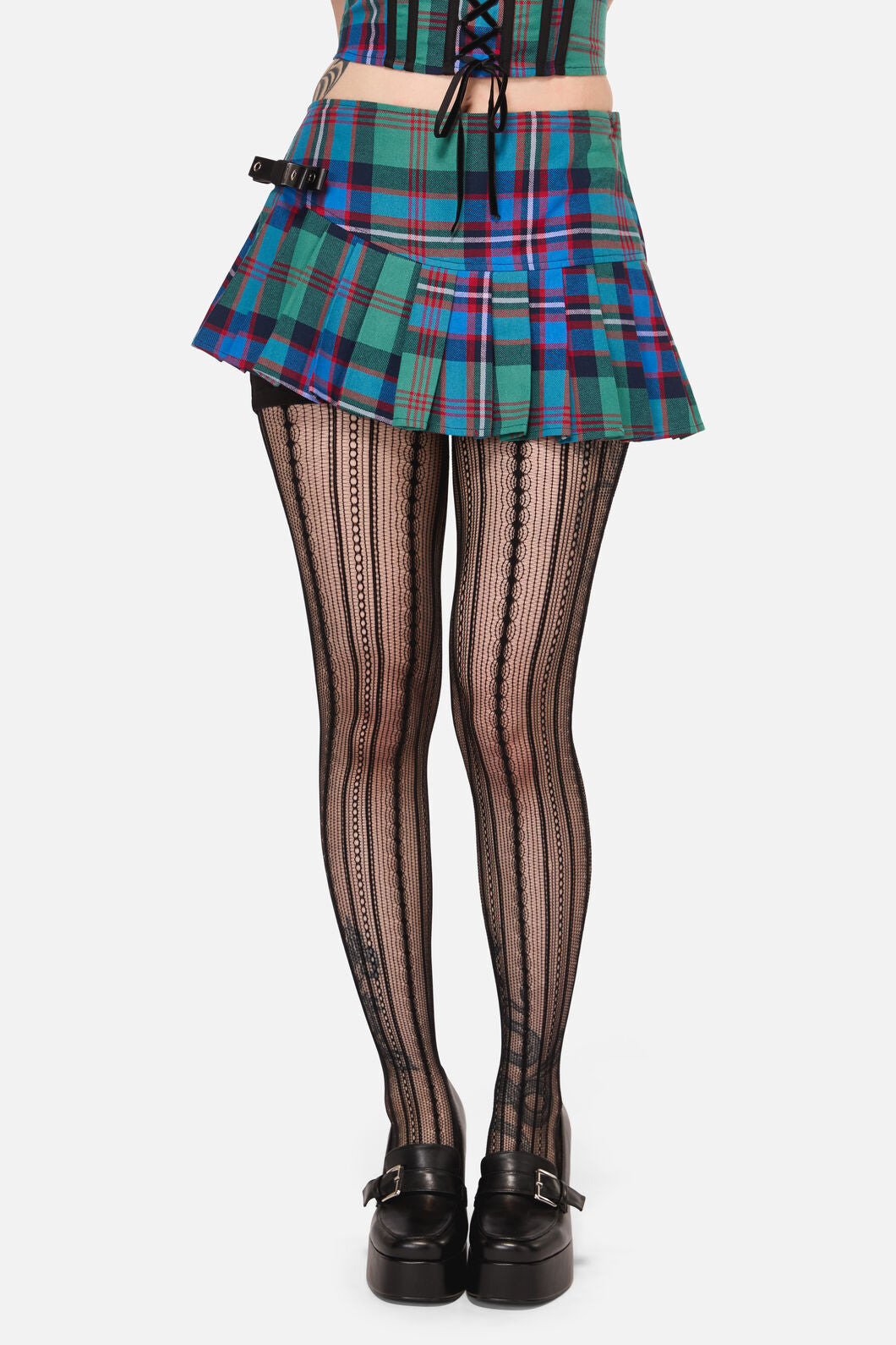 Black Friday - Diablo Goth Tartan Skort - multi