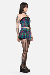 Black Friday - Diablo Goth Tartan Skort - multi