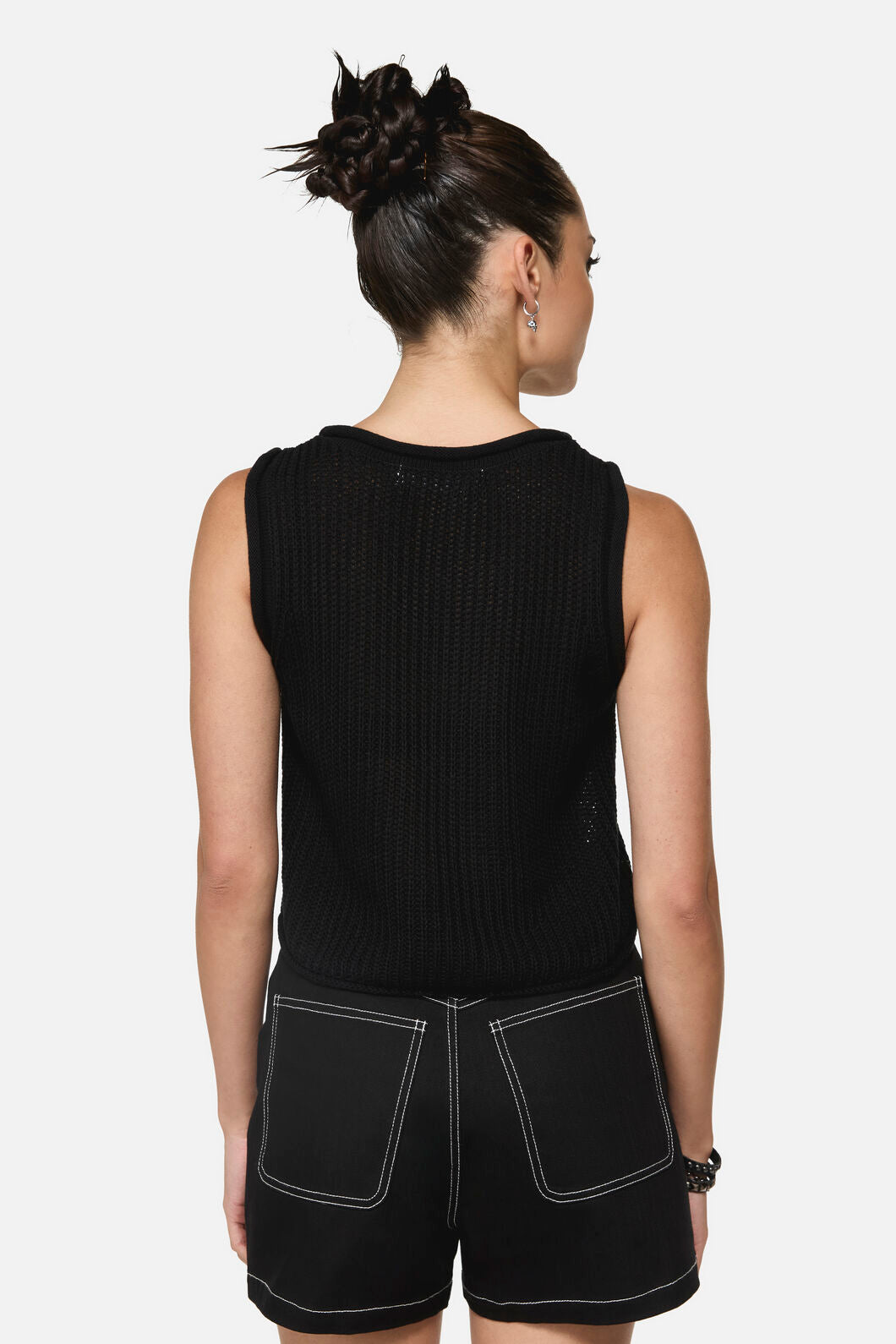 Black Friday - Envy Stud Punk Knit Vest - black