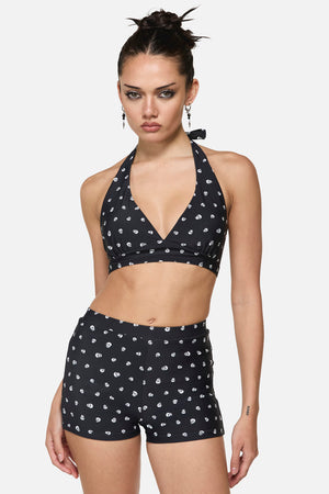Black Friday - Skull Polka Dot Bikini Top - multi