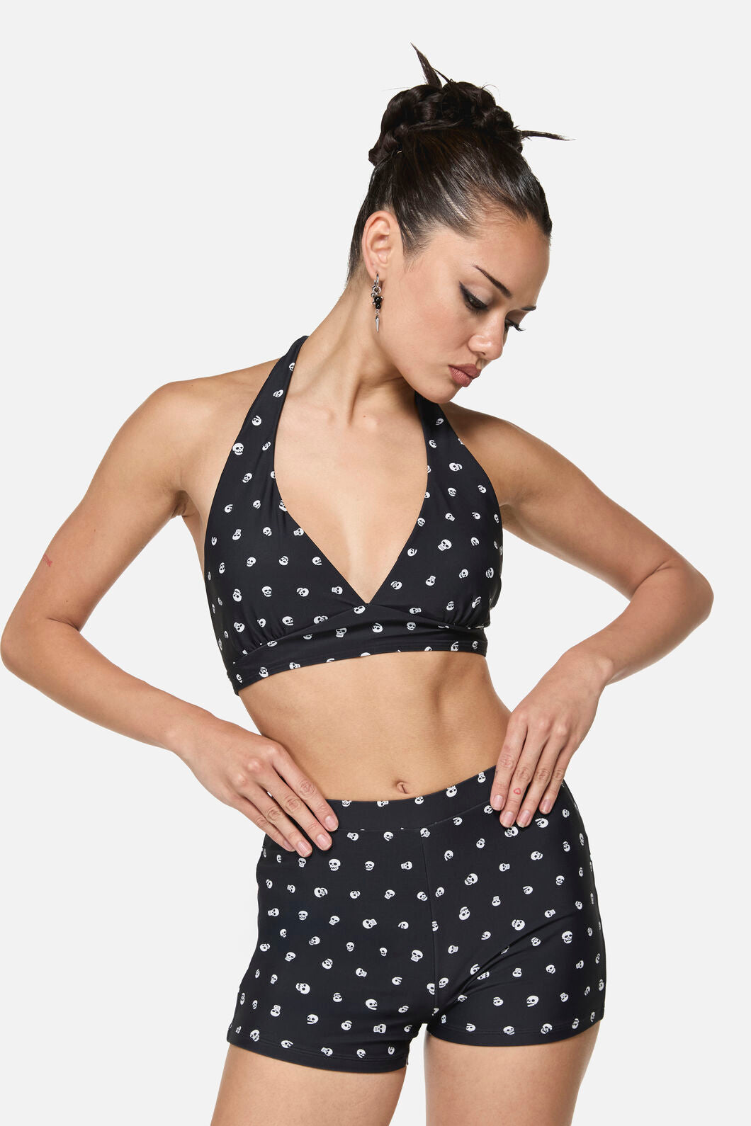 Black Friday - Skull Polka Dot Bikini Bottom - multi
