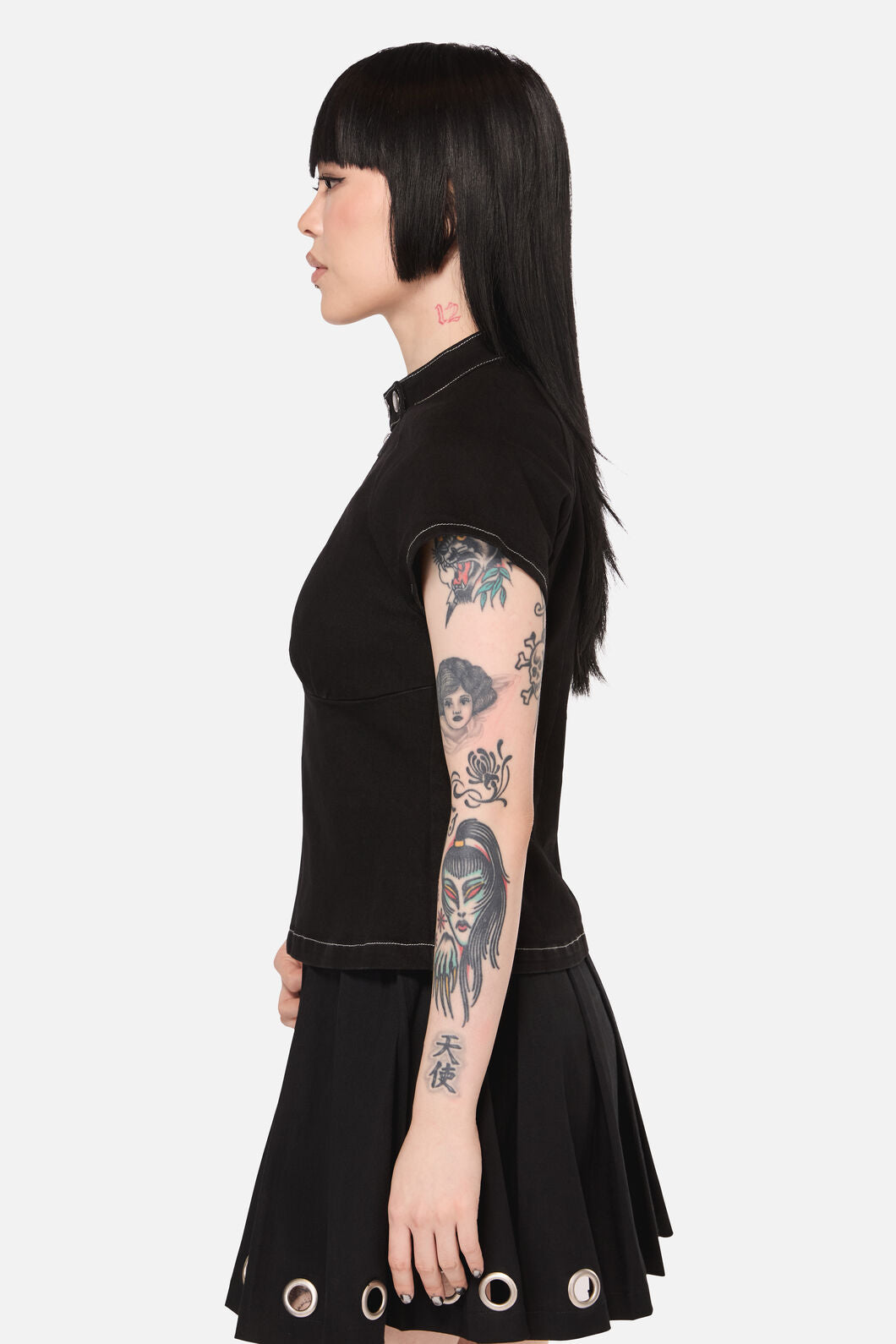 Black Friday - Curse Zip Up Top - black