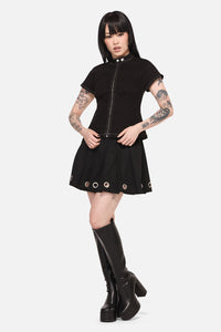 Black Friday - Curse Zip Up Top - black