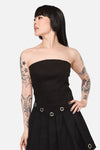 Black Friday - Inferno Eyelet Punk Corset Top - black