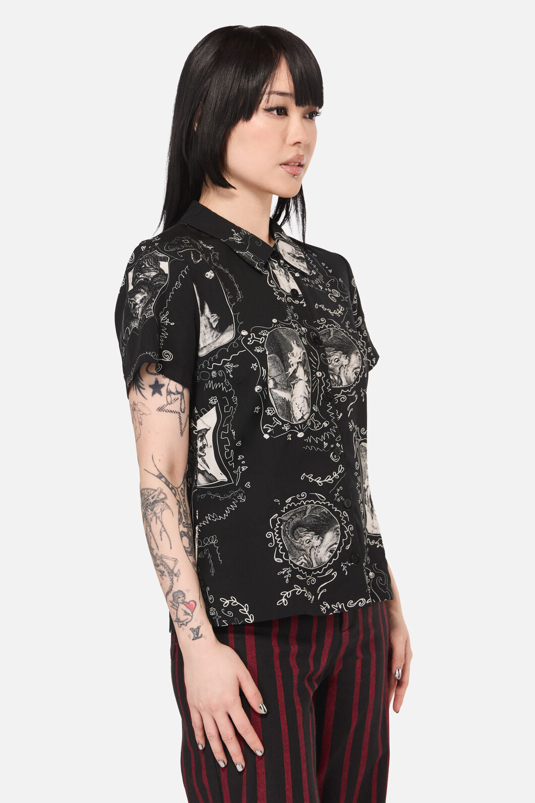 Black Friday - Holy Thursday Repeat Blouse - black