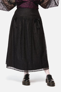 Black Friday - Curve Fiona Lace Skirt - black