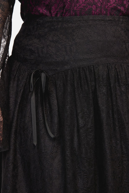 Black Friday - Curve Fiona Lace Skirt - black