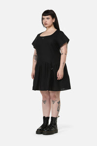 Black Friday - Curve Goodie Goth D-Ring Dress - black