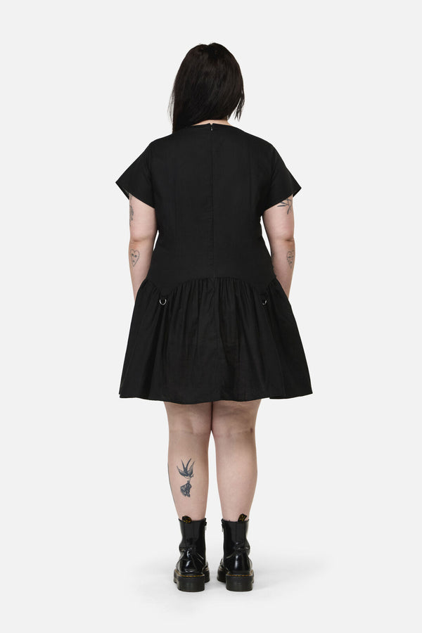 Black Friday - Curve Goodie Goth D-Ring Dress - black
