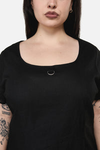 Black Friday - Curve Goodie Goth D-Ring Dress - black