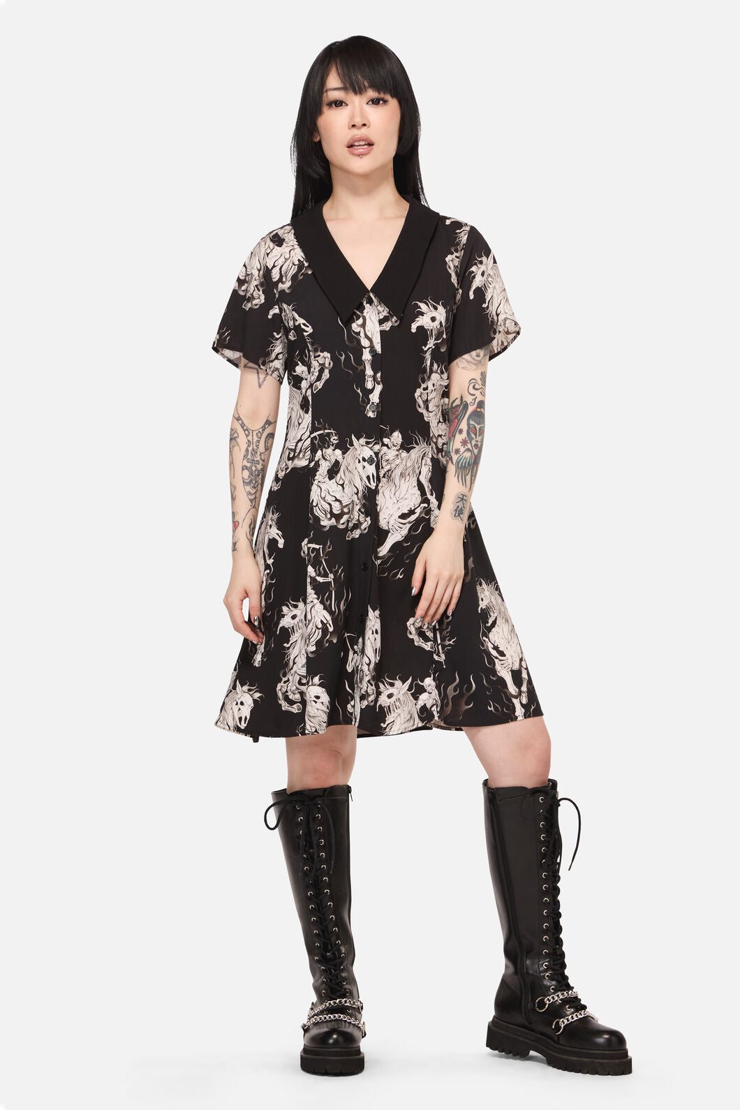 Black Friday - Apocalypse Goth Mini Dress - black